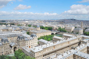 Fototapeta na wymiar Top-view of Paris