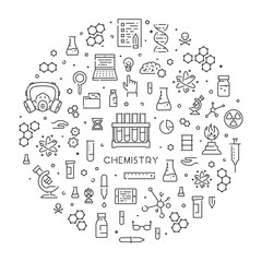 Round line web concept for chemistry