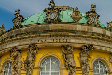 The castle of Sans Souci in Potsdam