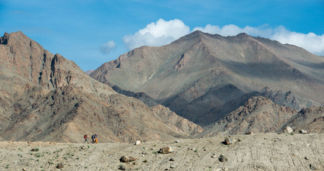 View of  Mountain Range Landscape, Leh Ladakh , India