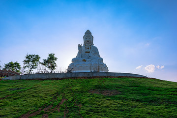 Wat Huai Pla Kung (Temple) in Chiang Rai,Thailand.APR 20,2017 Wat Huai Pla Kung temple the pagoda in Chinese style in Chiangrai province of Thailand.well known wordwide.