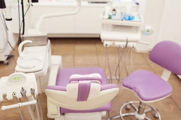 Dental interior office with modern equipment