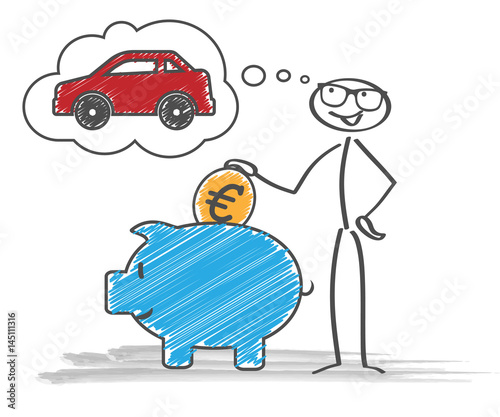 Strichmännchen Auto Strichmännchen Auto