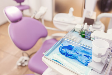 Dental interior office with modern equipment