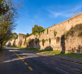 Rome, Italy. A section of the wall of Aurelian, 275