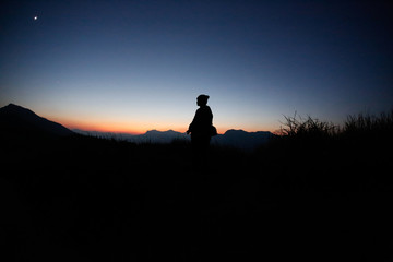 Fototapeta premium dusk silhouette