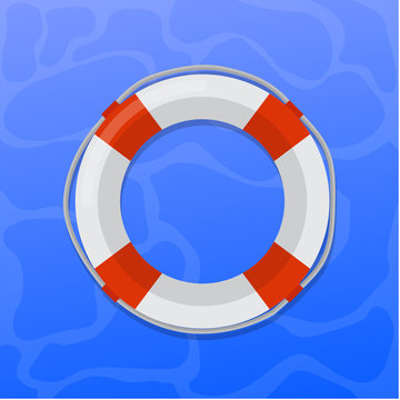 Lifebuoy vector flat design