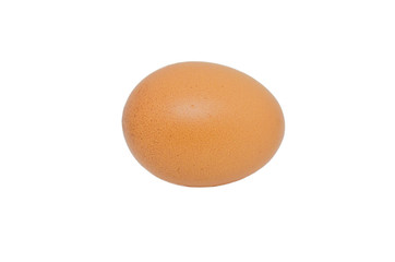 Egg on white background
