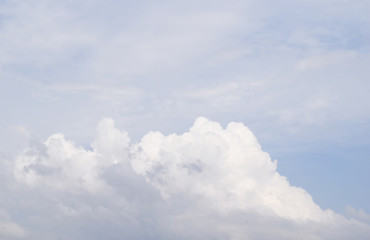Fototapeta na wymiar Blue sky with white clouds background in cloudy day