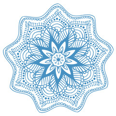 Decorative floral round mandala. Vector illustration