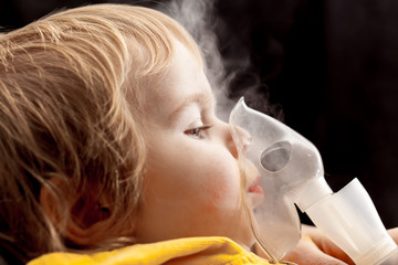 Inhalation child infant under one year