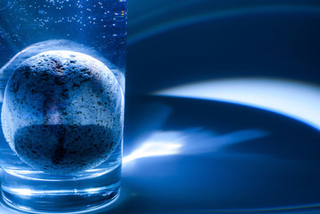 Abstract composition in blue
