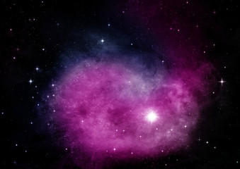 galaxy in a free space