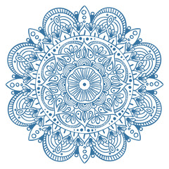 Decorative floral round mandala. Vector illustration