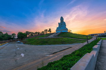 Wat Huai Pla Kung (Temple) in Chiang Rai,Thailand.APR 20,2017 Wat Huai Pla Kung temple the pagoda in Chinese style in Chiangrai province of Thailand.well known wordwide.