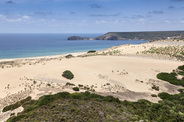 Bellissima veduta della spiaggia di Piscina ad Arbus