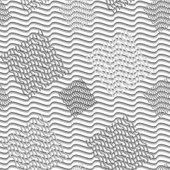 Seamless pattern, lines, wave.Geometric pattern.Vector illustration.