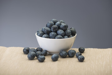 blue berry on wooden background