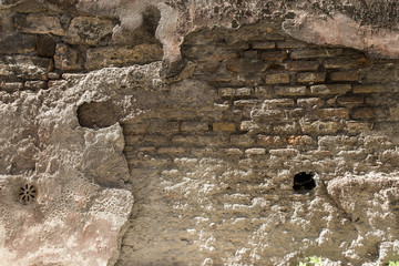 Distressed roman wall background