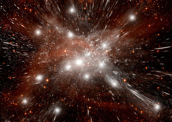 Fototapeta premium galaxy in a free space