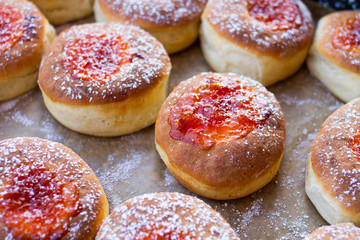 donut and powdered sugar
