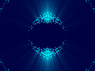 blue abstract background, lines and light