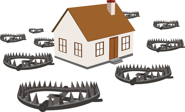 trappole sparse casa con antifurto