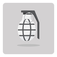 Vector of flat icon, Bomb on isolated background