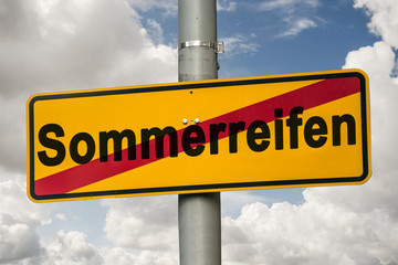 Schild 244 - Sommerreifen