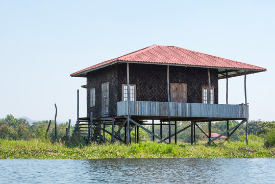 Village on Inle lake, Myanmar