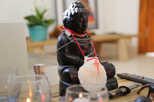 Buddha Wood Statue