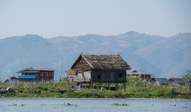 Village on Inle lake, Myanmar