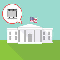 The White House with   a photographic 35mm film strip