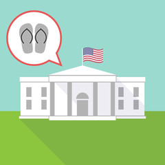 The White House with   a pair of flops