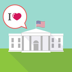 The White House with  an " I like" glyph