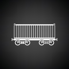 Railway cargo container icon