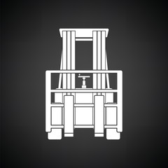 Warehouse forklift icon