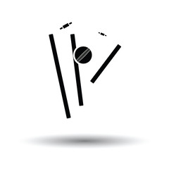 Cricket wicket icon