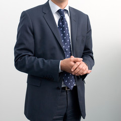 Businessman man in a close-up suit