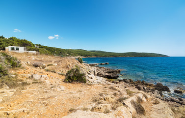 rocky shore in Porto Conte