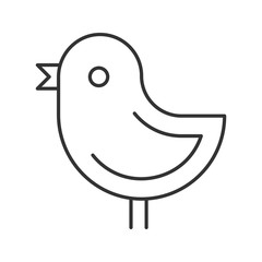 Chicken linear icon