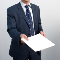 Businessman man in a close-up suit