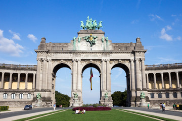 Obraz premium Triumphal arch in Brussels, Belgium