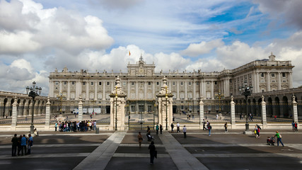 Fototapeta premium Royal Palace in Madrid Spain