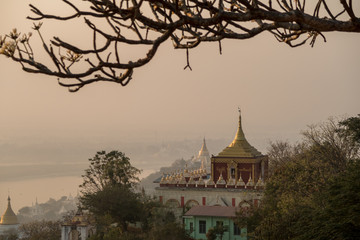 Obraz premium View from Sagaing Hill, Sagaing, Myanmar