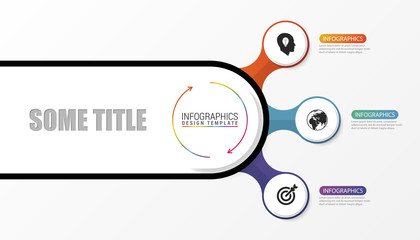 Circle infographics. Template for diagram. Vector illustration