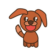 cute doggy toy kawaii image vector illustration eps 10