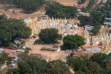Obraz premium View From Mandalay hill, Mandalay, Myanmar