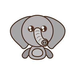 elephant baby animal kawaii design vector illustration eps 10