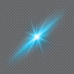 Vector illustration of abstract flare light rays